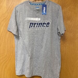 Prince Pickleball Cotton Tshirt Gray MEN'S Sz S NEW